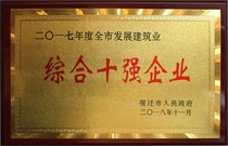 二〇一七年度全市發展建筑業綜合十強企業